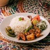 دجاج تيكا مع الأرز 