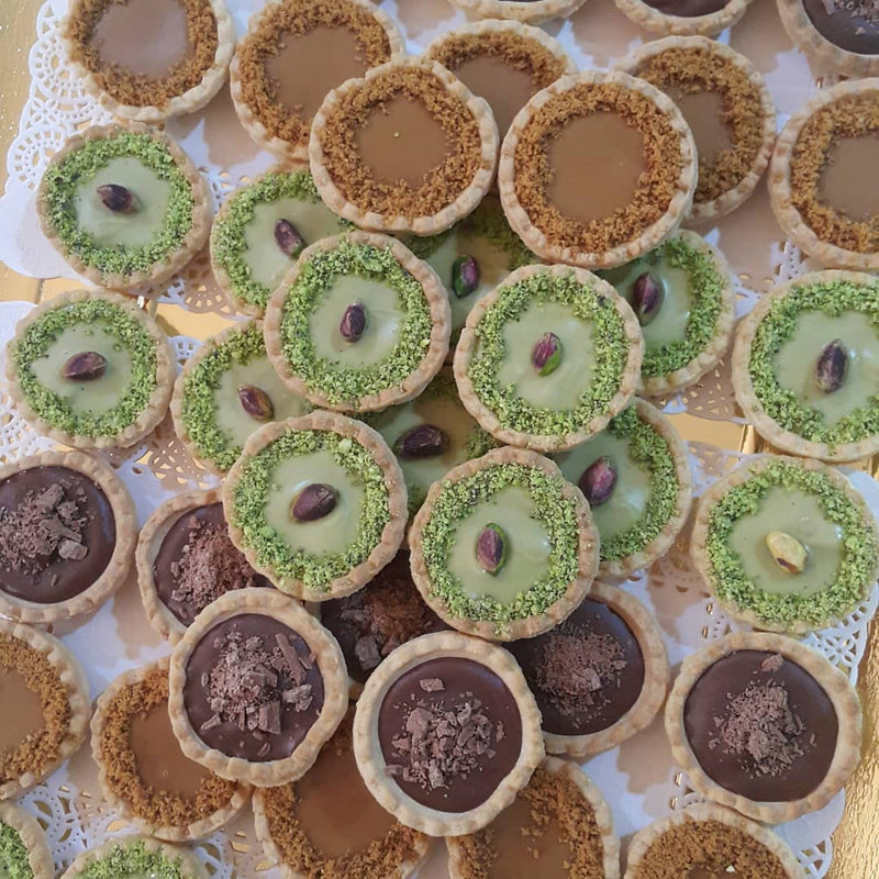 Chocolate Cheesecake Tart with Lotus Firin