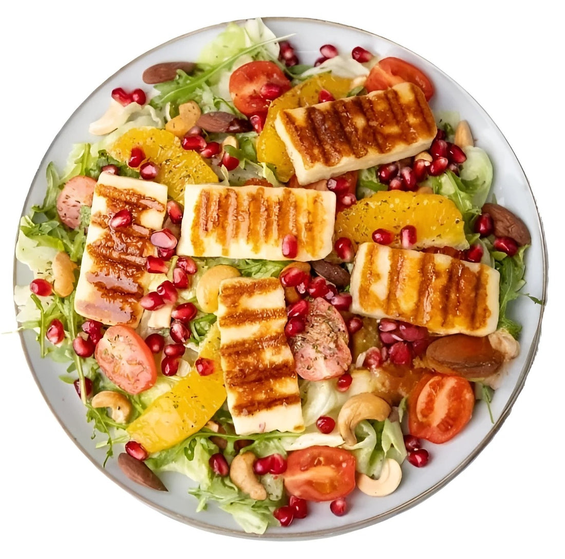 Grilled Honey Halloumi Salad