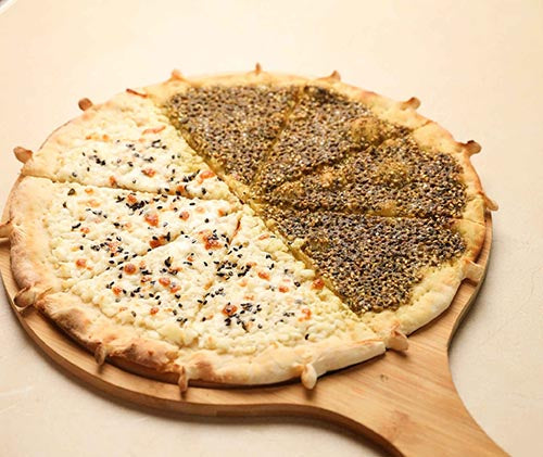 Zaatar And Halloumi Manaeesh Lemon