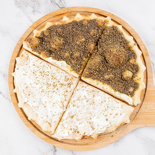 Labneh and Zaatar Manaeesh Lemon