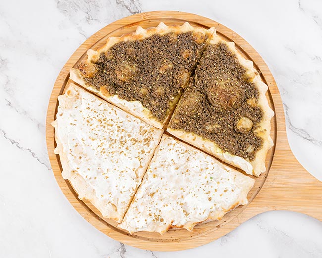 Labneh and Zaatar Manaeesh