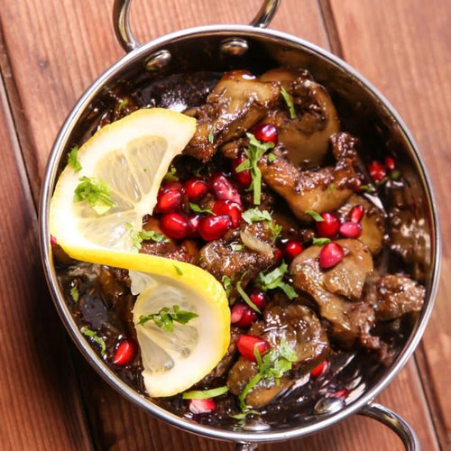 Liver in Pomegranate Sauce Kitchen by Abeer