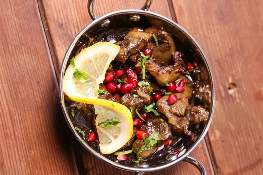 كبد بصلصة الرمان