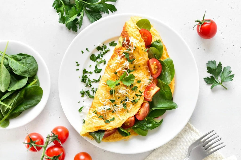 Omelet with Mixed Veg