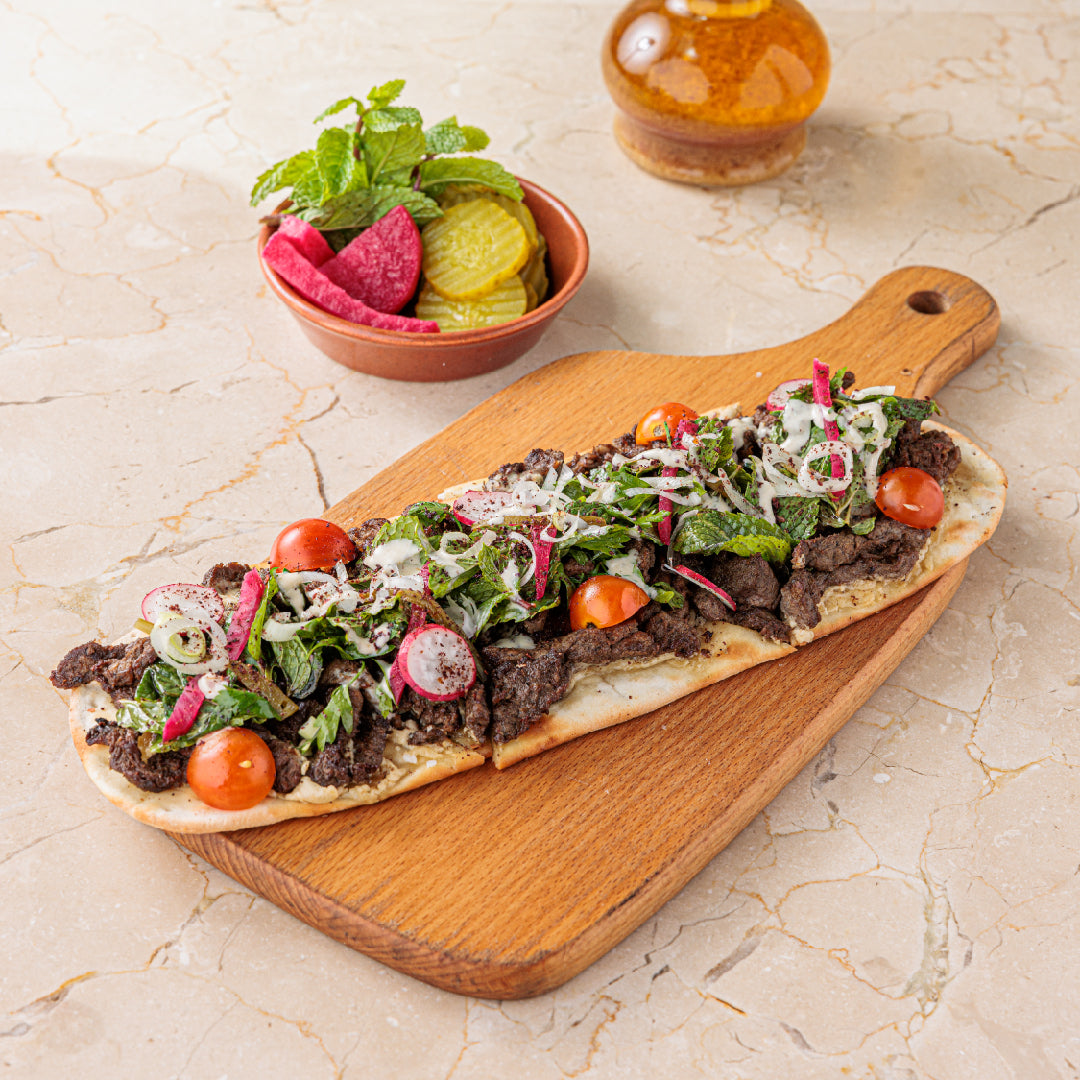 Shawarma Meat Tarha Manaeesh