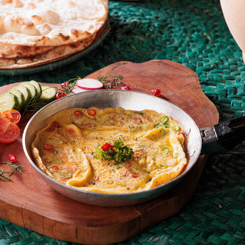 Spice Omelet Eggs Zaafaran