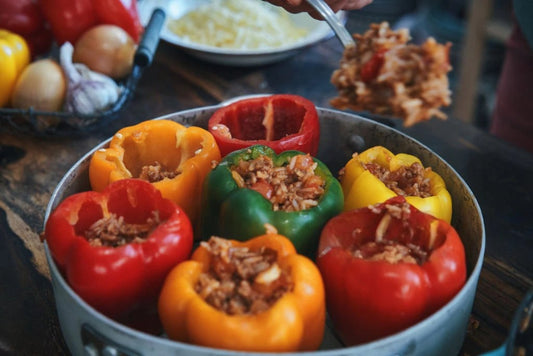 Stuffed Pepper with Meat and Rice