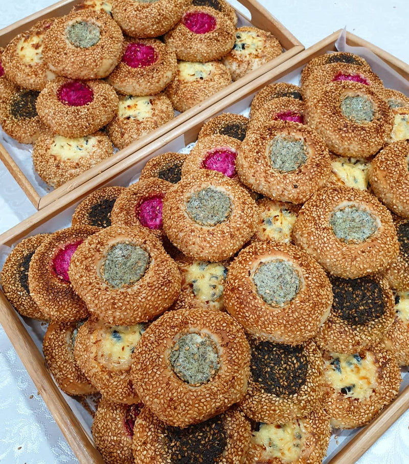 Simit (Turkish Sesame Bread Ring) Firin