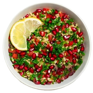 Taboula with pomegranate Salad bowls