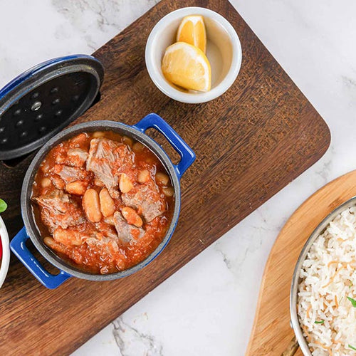 White Beans with Lamb Lemon