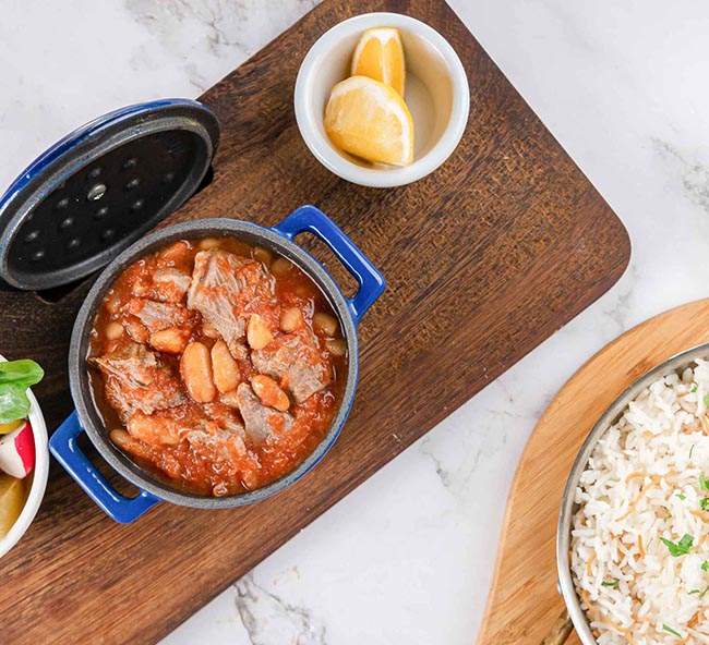 White Beans with Lamb