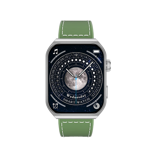 Swiss Military Smart Watch Alps 3 Green Blue Silicon Strap Lulu Hypermarket