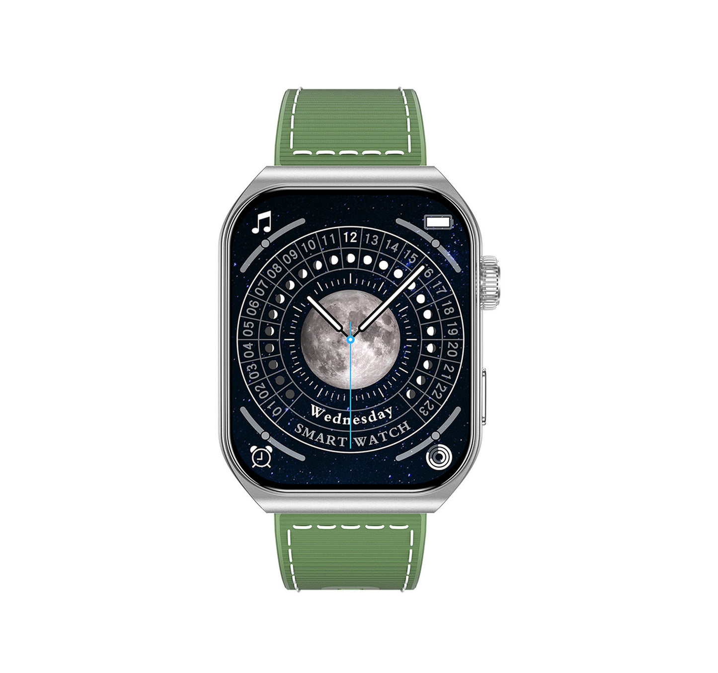 Swiss Military Smart Watch Alps 3 Green Blue Silicon Strap