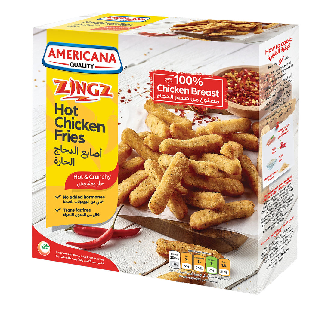 Americana Zingz Hot Chicken Fries 400 g
