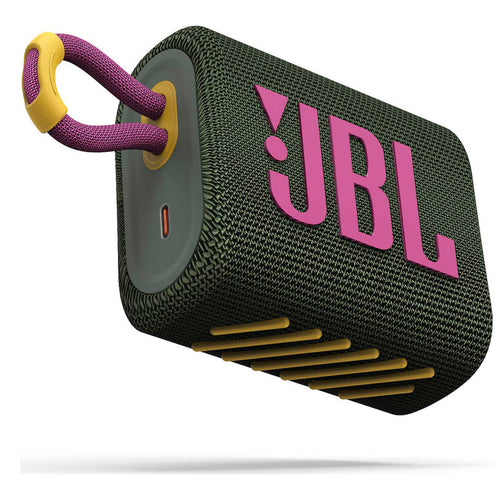 مكبر صوت بلوتوث محمول من JBL GO 3 باللون الأخضر