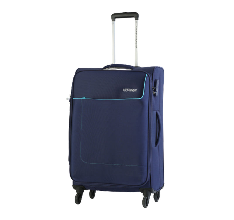 American Tourister Jamaica 4 Wheel Soft Trolley, 66 cm, Navy Blue