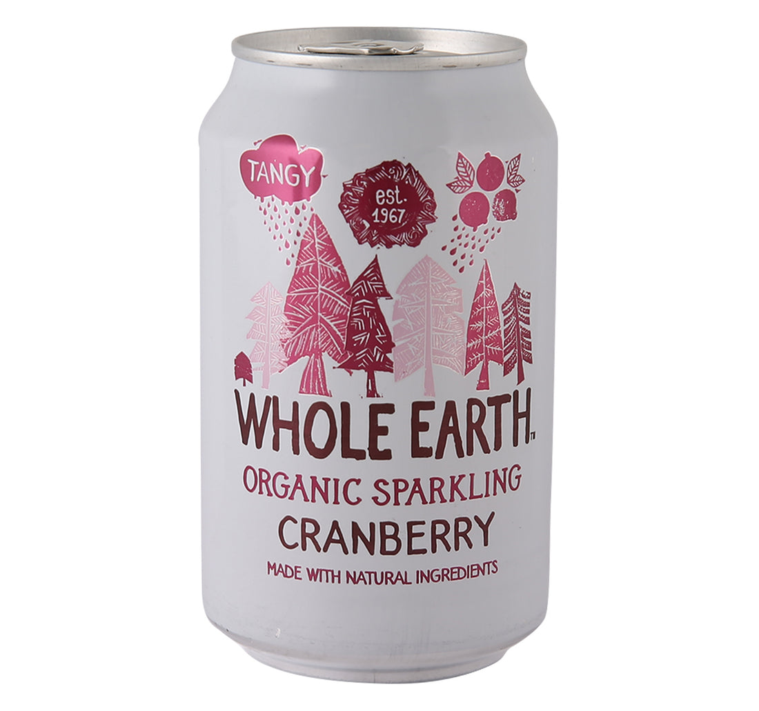 عصير التوت البري الفوار العضوي من هول إيرث 330 مل