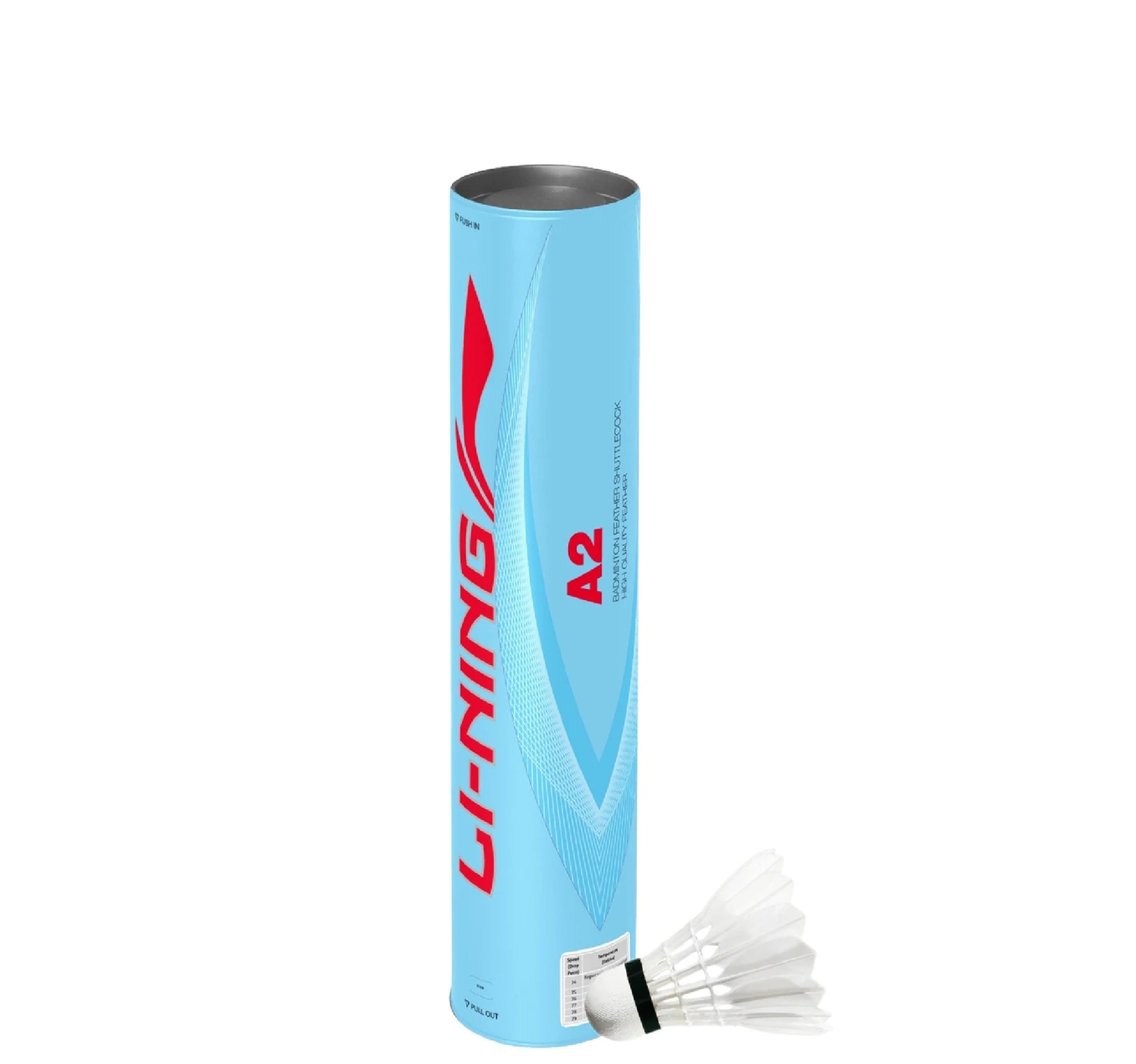 Li-Ning Feather Shuttlecock A2 With Speed 77, AYQL026-4