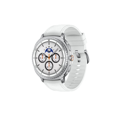 Samsung Galaxy Watch8 Classic Smartwatch, 46mm, LTE, White, SM-L505FZWAXSG