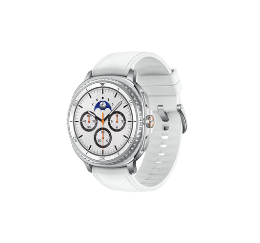 Samsung Galaxy Watch8 Classic Smartwatch, 46mm, LTE, White, SM-L505FZWAXSG
