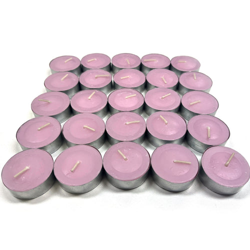 Maple Leaf Scented Tealight Candle Set 25pcs Pink Rose