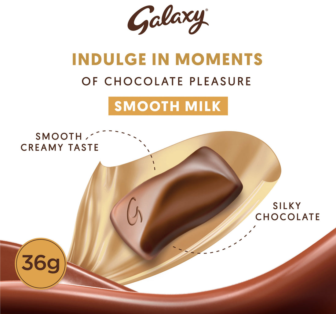Galaxy Smooth Milk Chocolate Bar 24 x 36 g