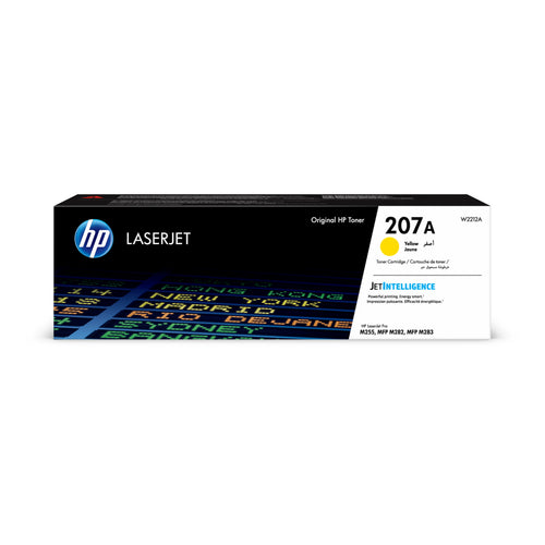 خرطوشة حبر HP 207A الأصلية لطابعات LaserJet (W2212A)، صفراء