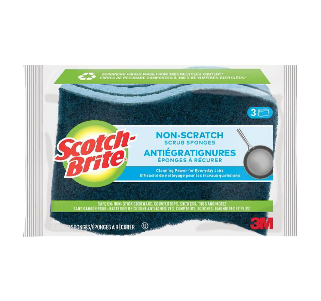 Scotch Brite Multi Purpose Non-Scratch Scrub Sponges 3 pcs