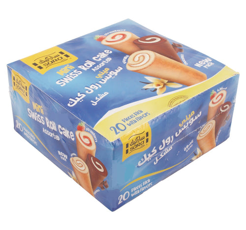Sara Mini Swiss Roll Assorted Value Pack 20 x 20 g