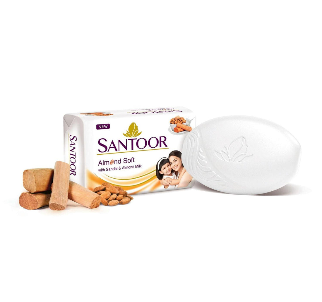 Santoor Soap White Sandal & Almond Milk 125 g