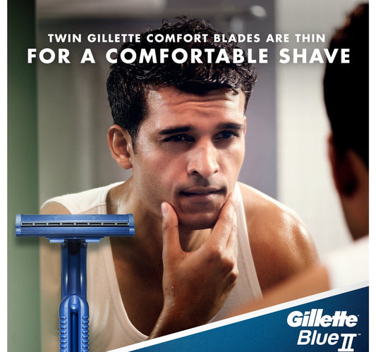 Gillette Blue II Men's Disposable Razors 10pcs