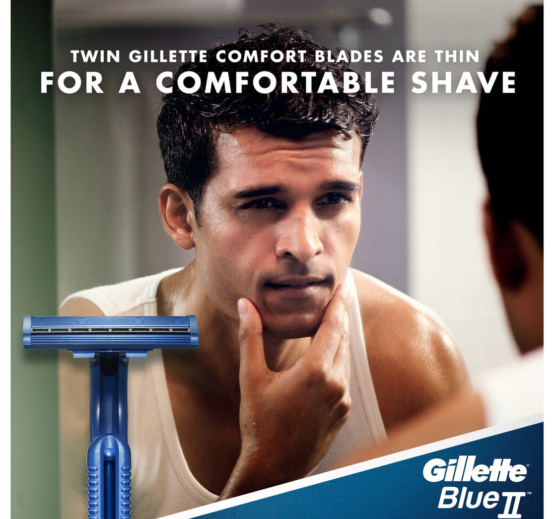 Gillette Blue II Men's Disposable Razors 10pcs