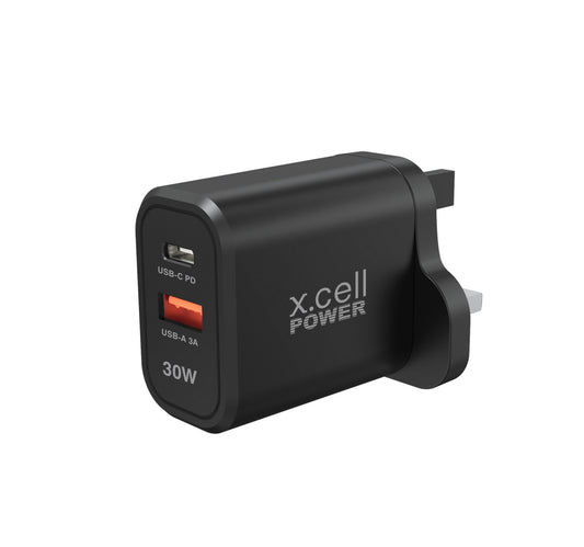 X.Cell Charger HC-30W-1A1C-PD-Black