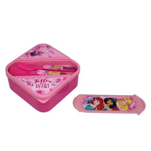 Princess Lunch Box with Cutlery