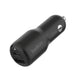 شاحن سيارة Belkin BoostCharge ثنائي المنفذ، 30 واط + 12 واط، أسود، CCB005BT