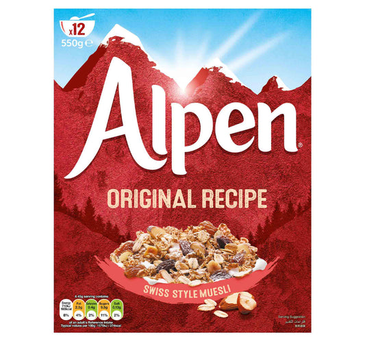 Alpen Swiss Style Muesli Original 550 g