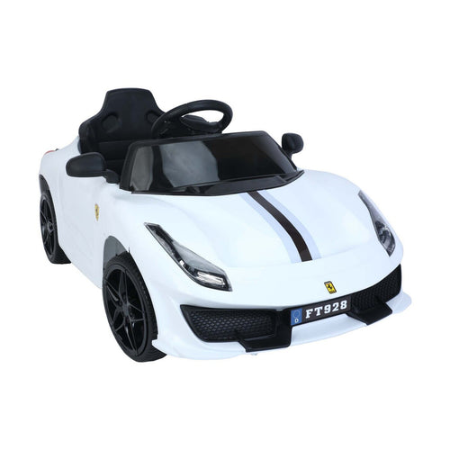 Skid Fusion Kids Battery Operated Ride On Car FT928 White
