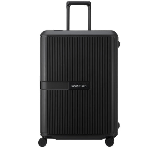 Delsey Securitech Stone 4 Double Wheels Hard Trolley, 82 cm, Black