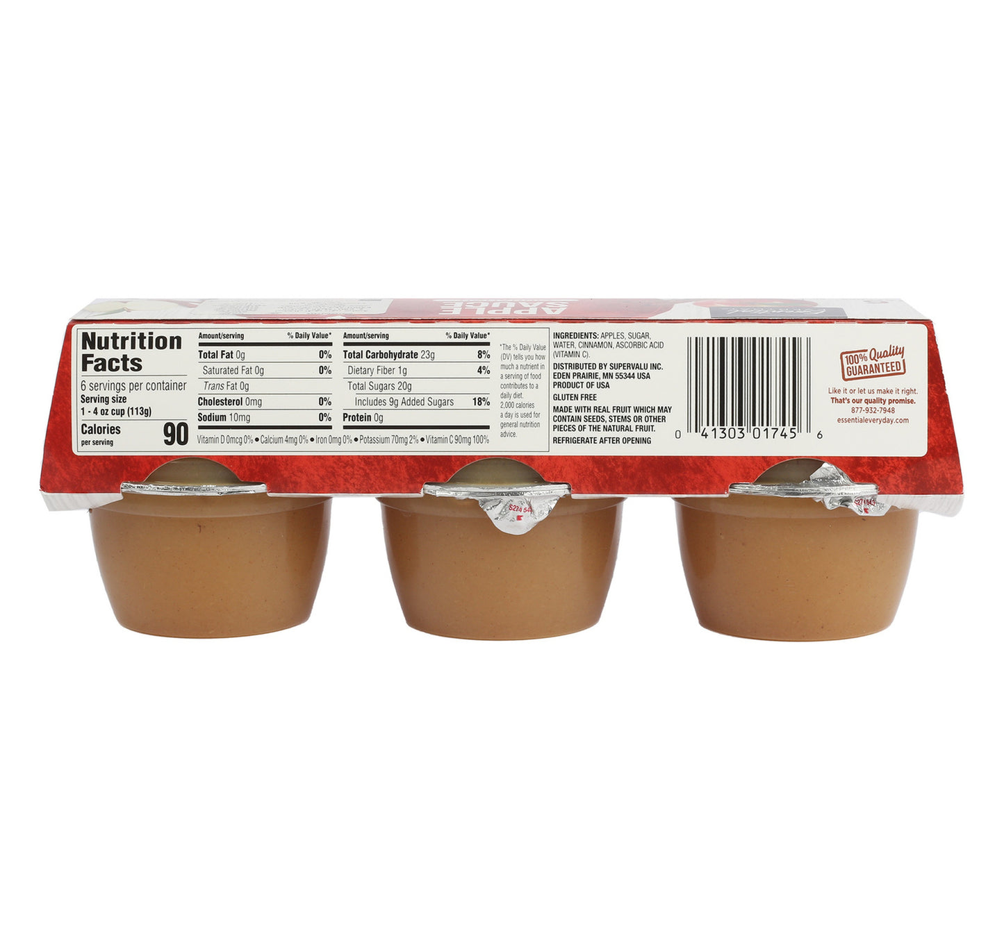 Essential Everyday Cinnamon Apple Sauce 6 pcs 680 g