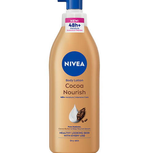 لوشن الجسم نيفيا للبشرة الجافة بزبدة الكاكاو 625 مل