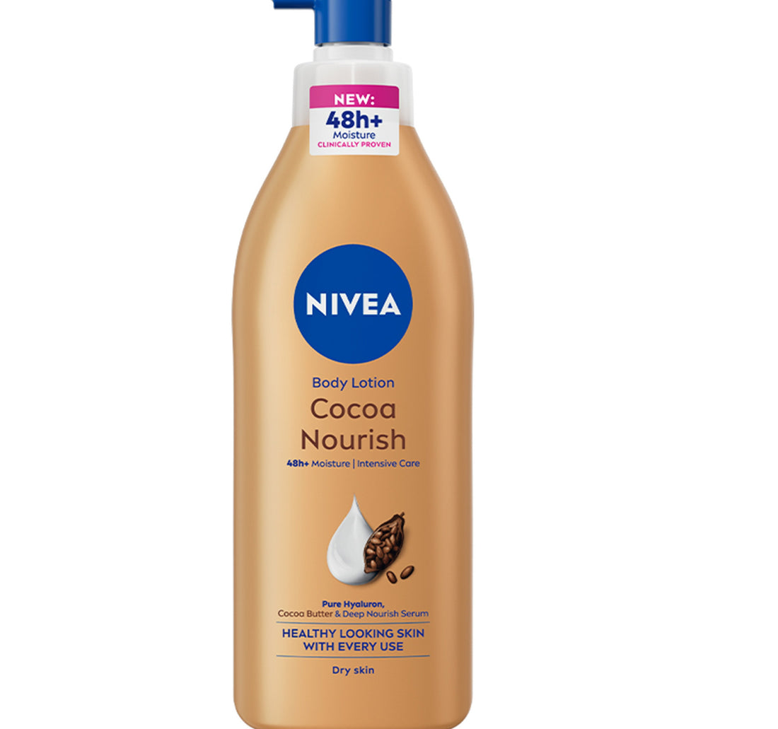 لوشن الجسم نيفيا للبشرة الجافة بزبدة الكاكاو 625 مل