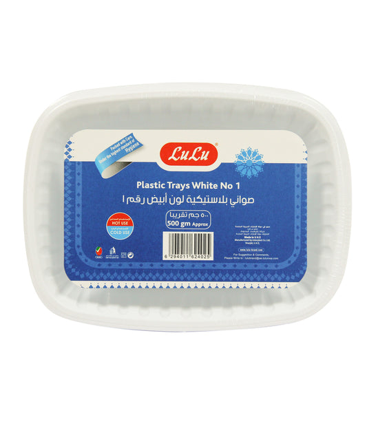 LuLu Plastic Trays White 500 g