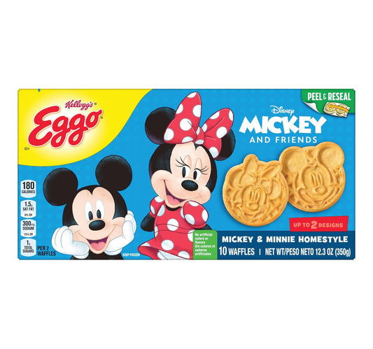 Kellogg's Eggo Mickey & Minnie Homestyle Waffles 10pcs 350 g