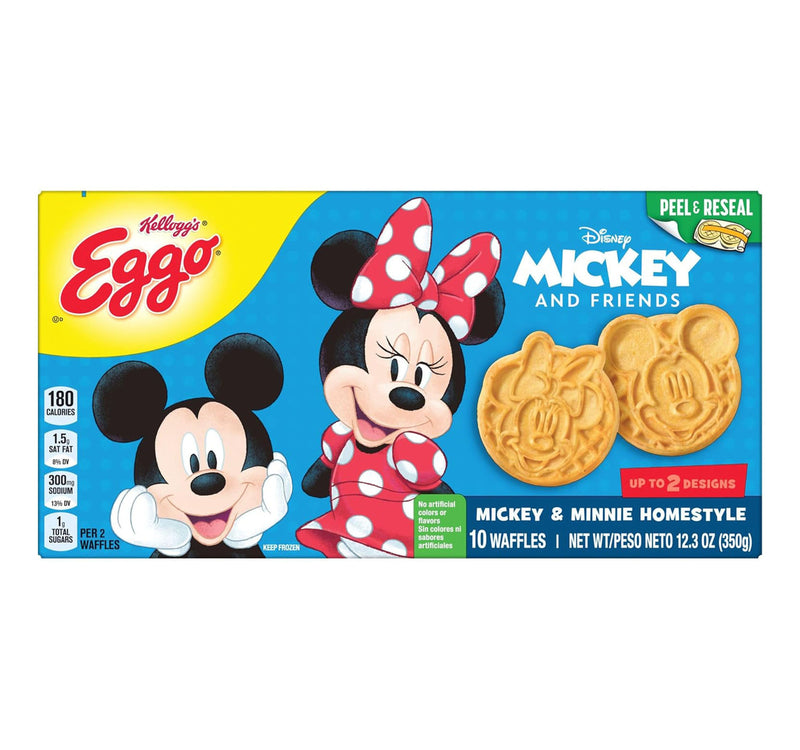 Kellogg's Eggo Mickey & Minnie Homestyle Waffles 10pcs 350 g