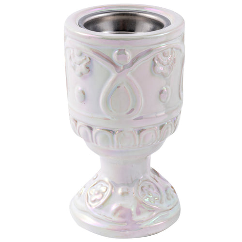 Maple Leaf Oud, Bakhoor Ceramic Incense Charcoal Burner 14.5cm White