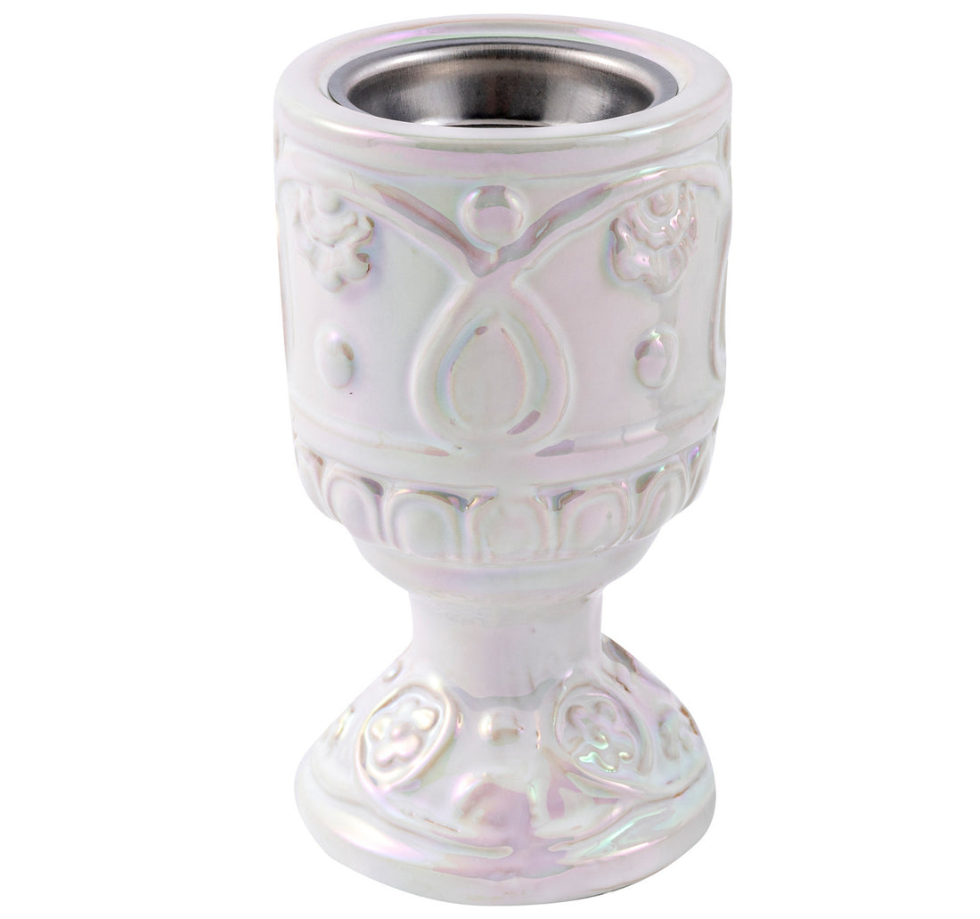 Maple Leaf Oud, Bakhoor Ceramic Incense Charcoal Burner 14.5cm White