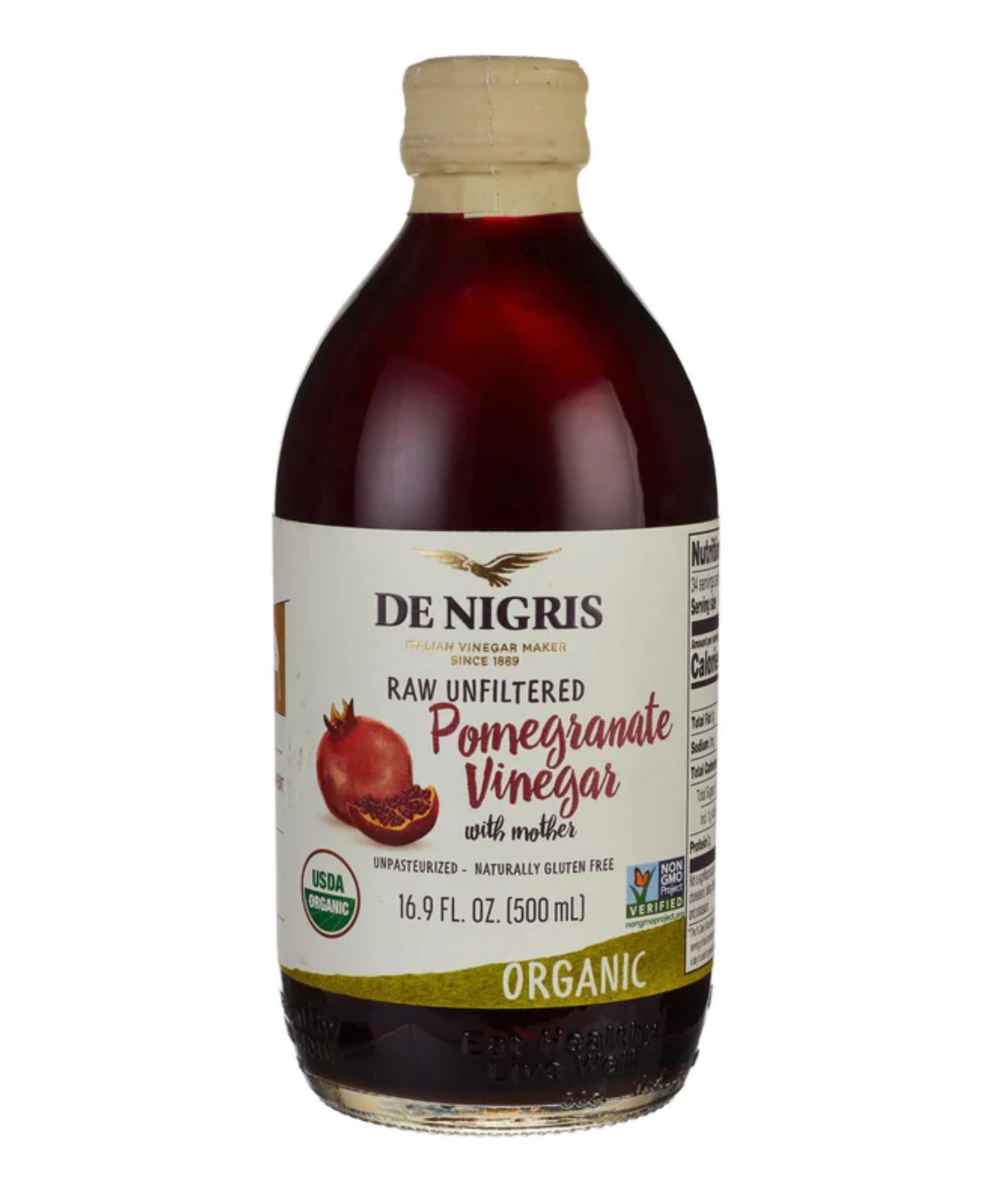 De Nigris Organic Pomegranate Vinegar 500 ml