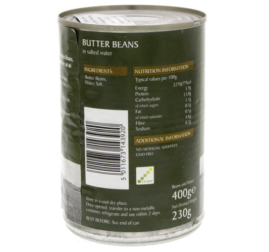 Butter Beans In Salted Water 400 g