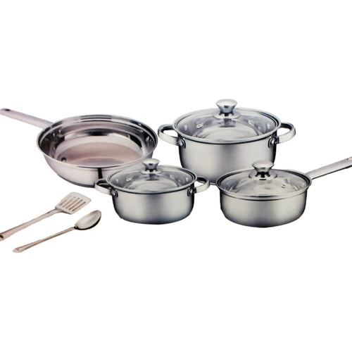 Chefline Stainless Steel Cookware Set, 9 pcs, SNBN078